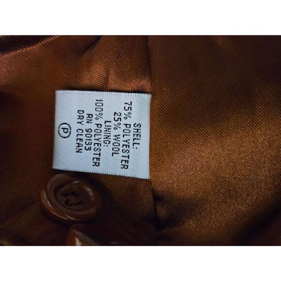 Linea by Louis Dell'Olio rust colored vintage coat. Size XL. - Picture 5 of 6
